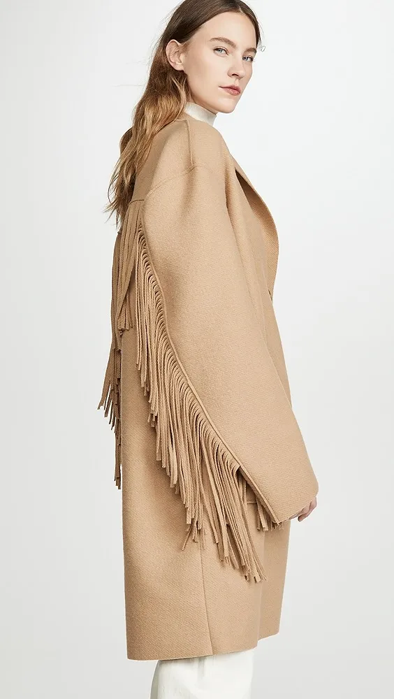 R13   Fringe Raw Cut Coat 