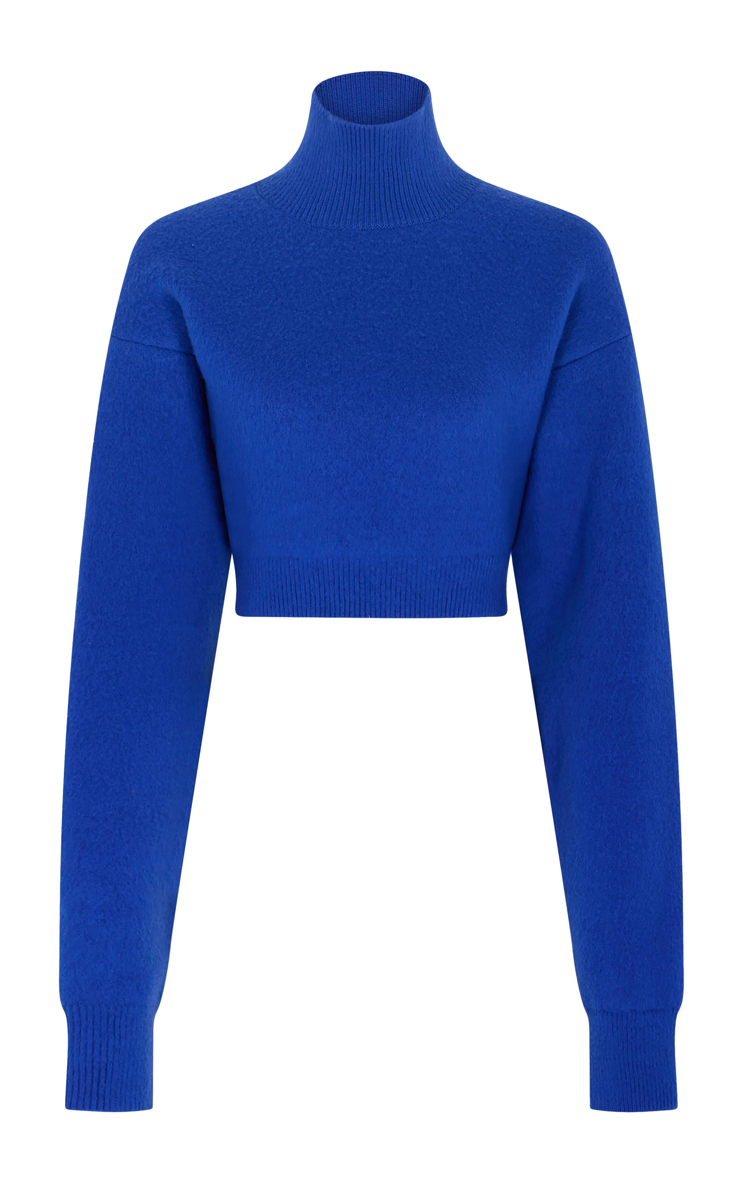 Rabanne Cropped Wool Turtleneck Sweater