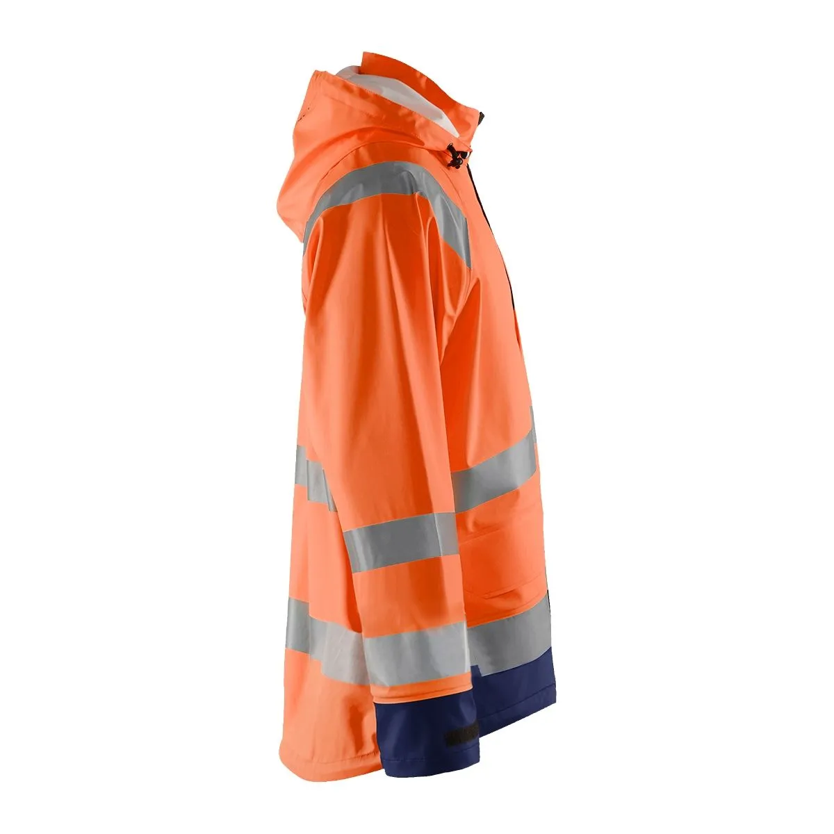 Rain Jacket Level 1 4323 High Vis Oranje/Marineblauw - Blåkläder