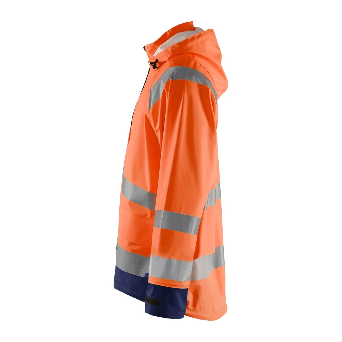 Rain Jacket Level 1 4323 High Vis Oranje/Marineblauw - Blåkläder