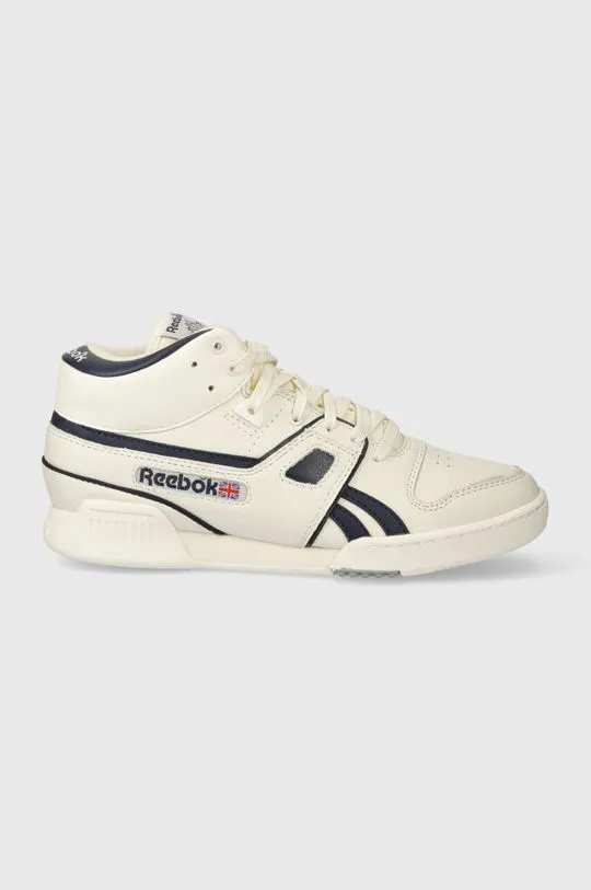 Reebok leather sneakers beige color