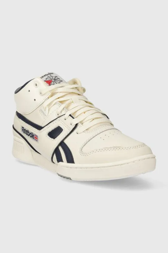 Reebok leather sneakers beige color