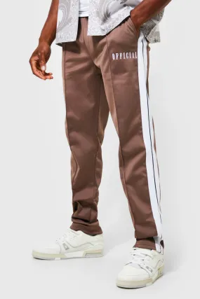 Regular Fit Tape Tricot Pintuck Joggers