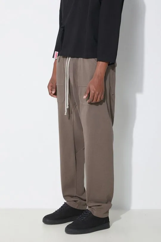 Rick Owens cotton joggers brown color DU01D1370.RIG.34