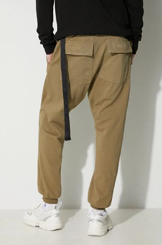 Rick Owens cotton joggers green color