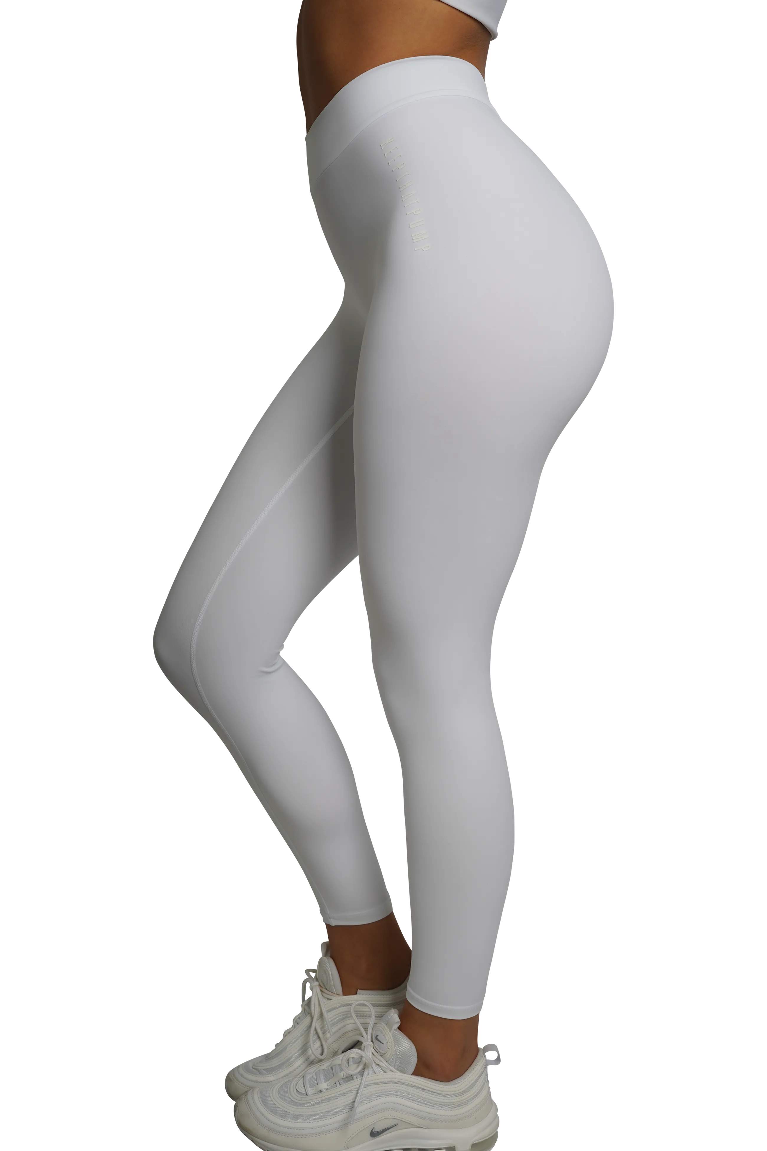 SCULPT V-BACK LEGGINGS - WHITE