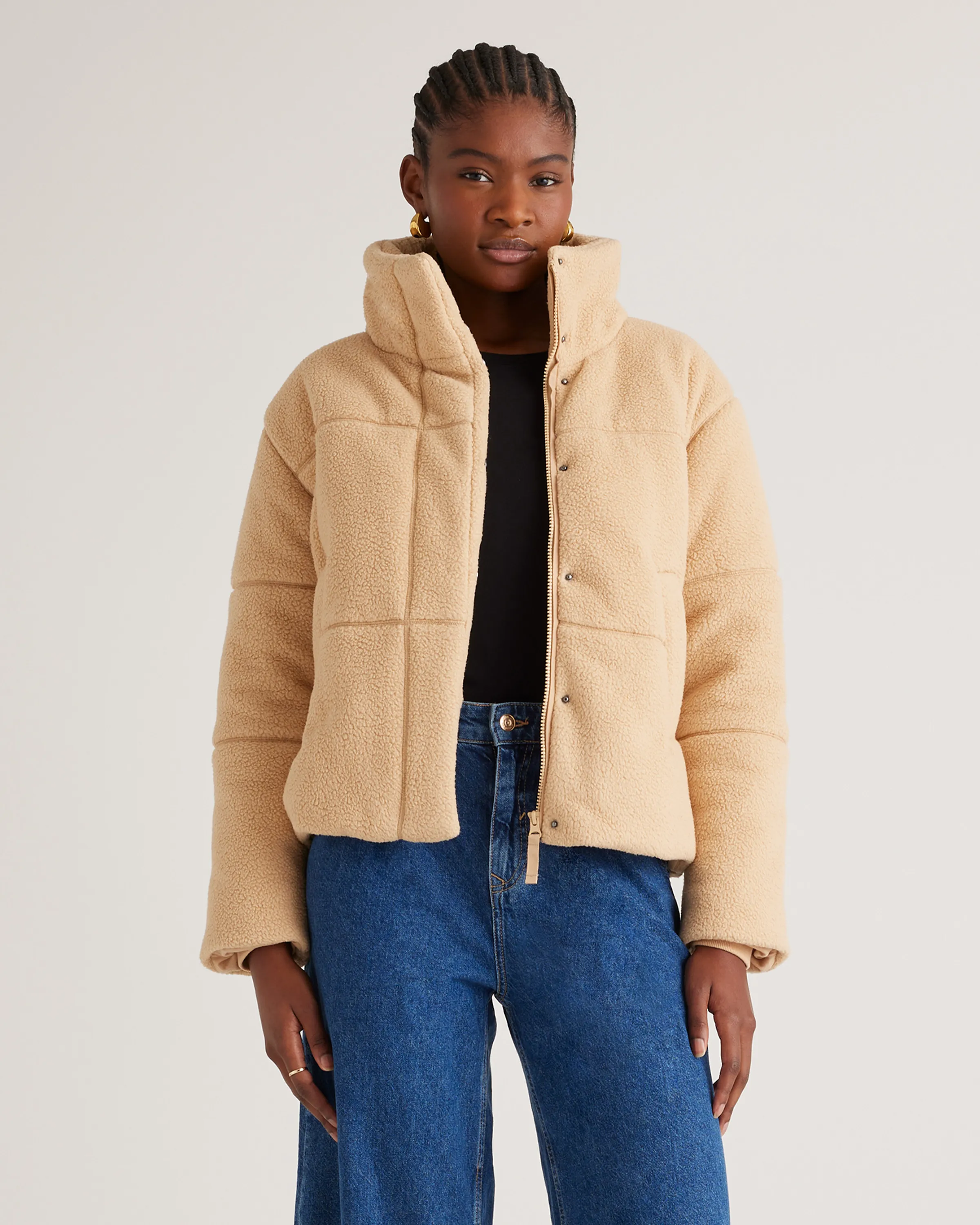 Sherpa Puffer Jacket