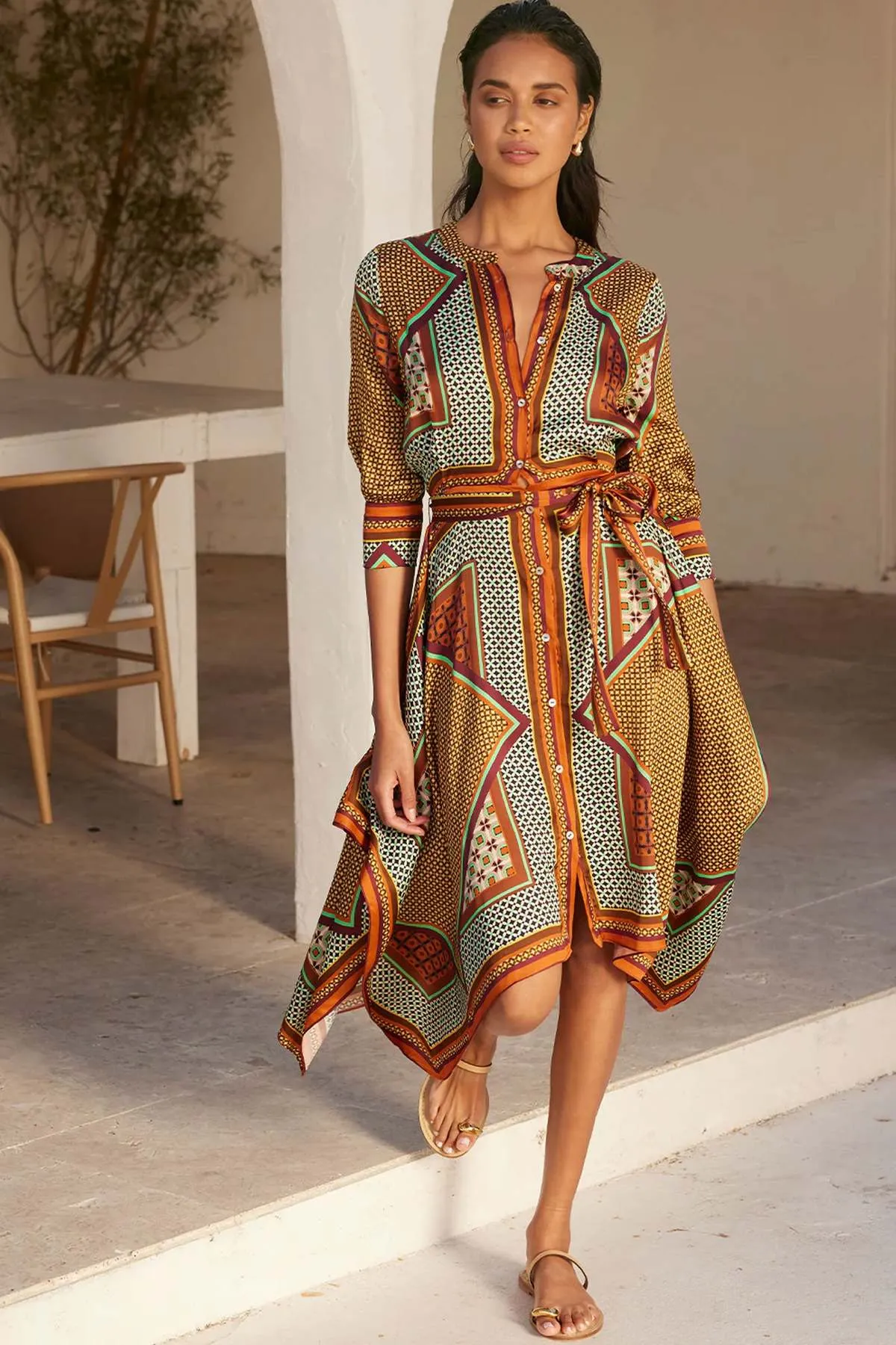 Solmaz Dress - Positano Scarf