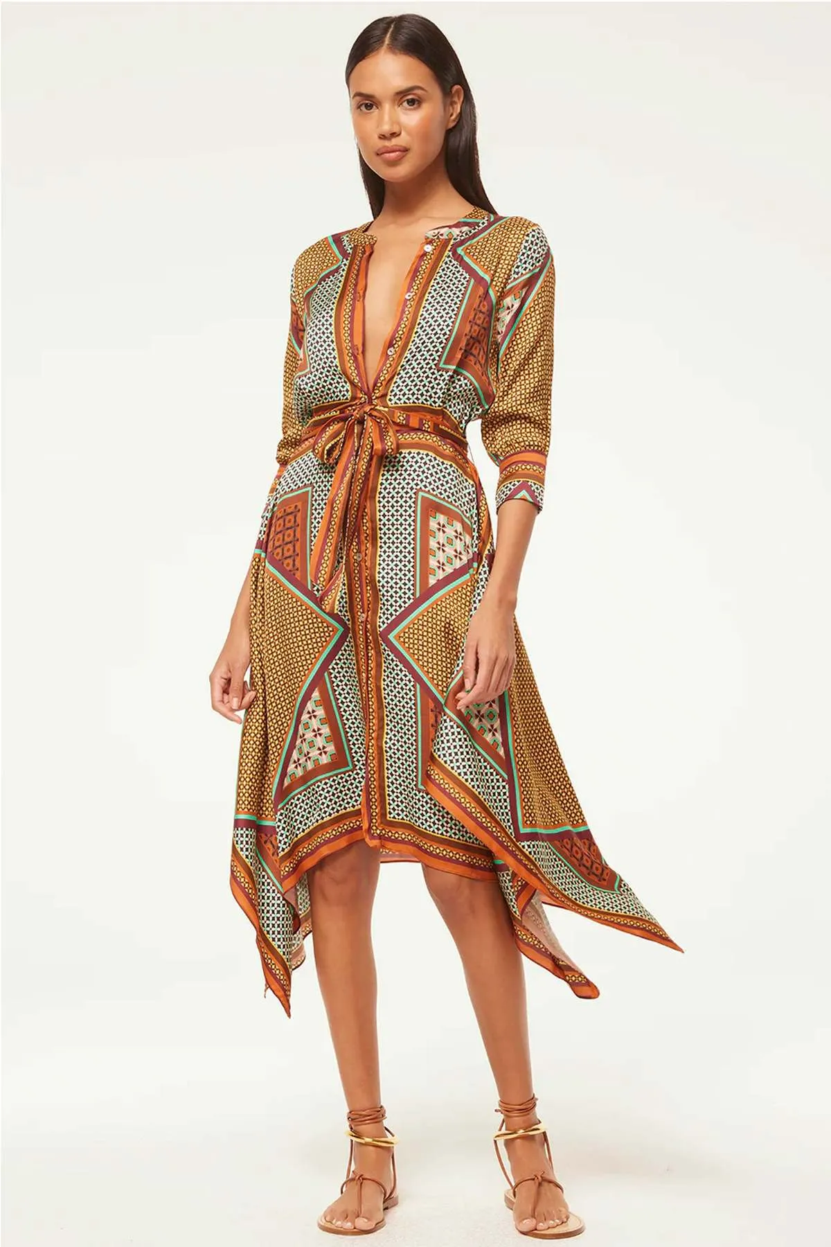 Solmaz Dress - Positano Scarf