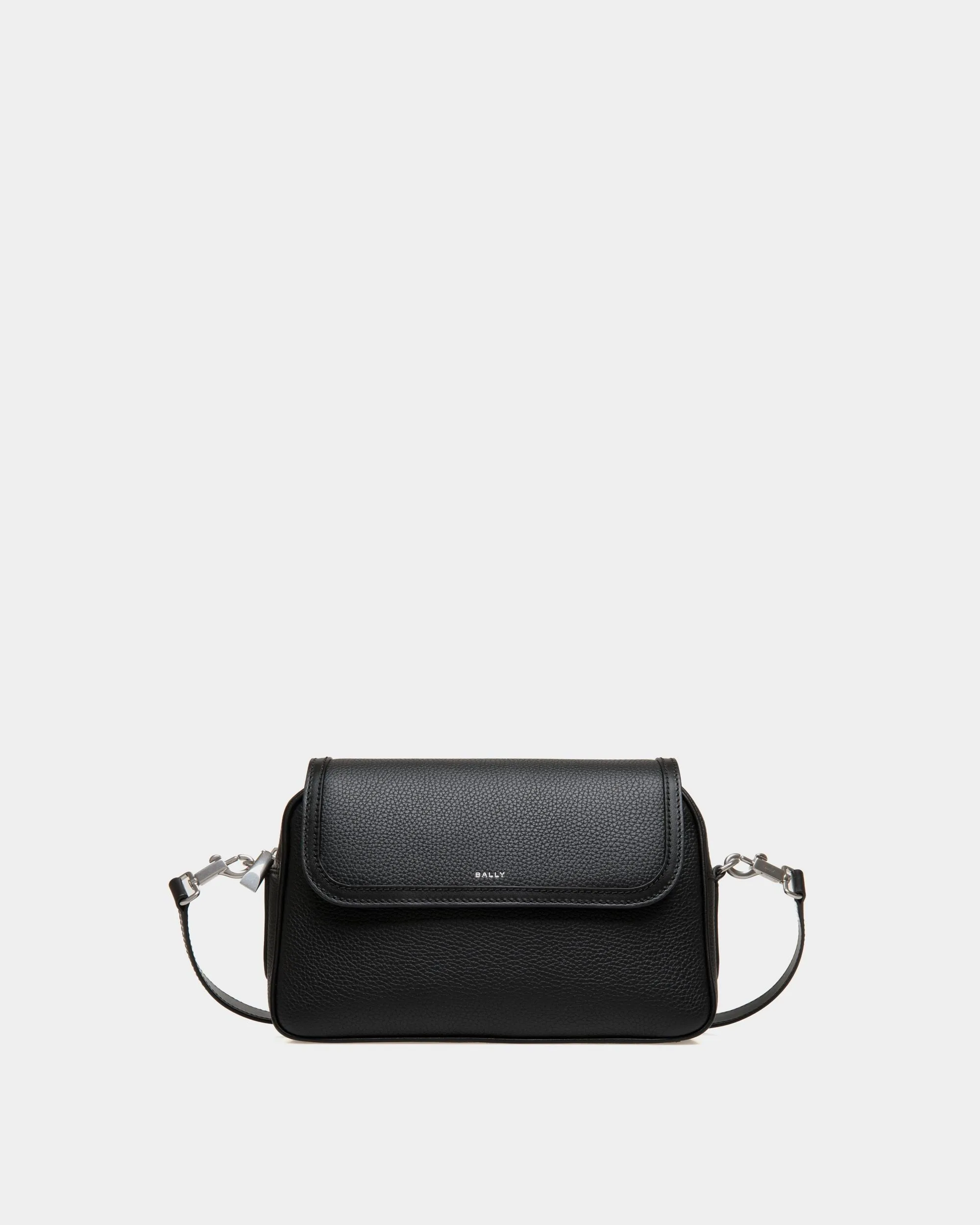 Spin Crossbody Bag in Black Leather 