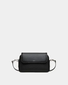 Spin Crossbody Bag in Black Leather 