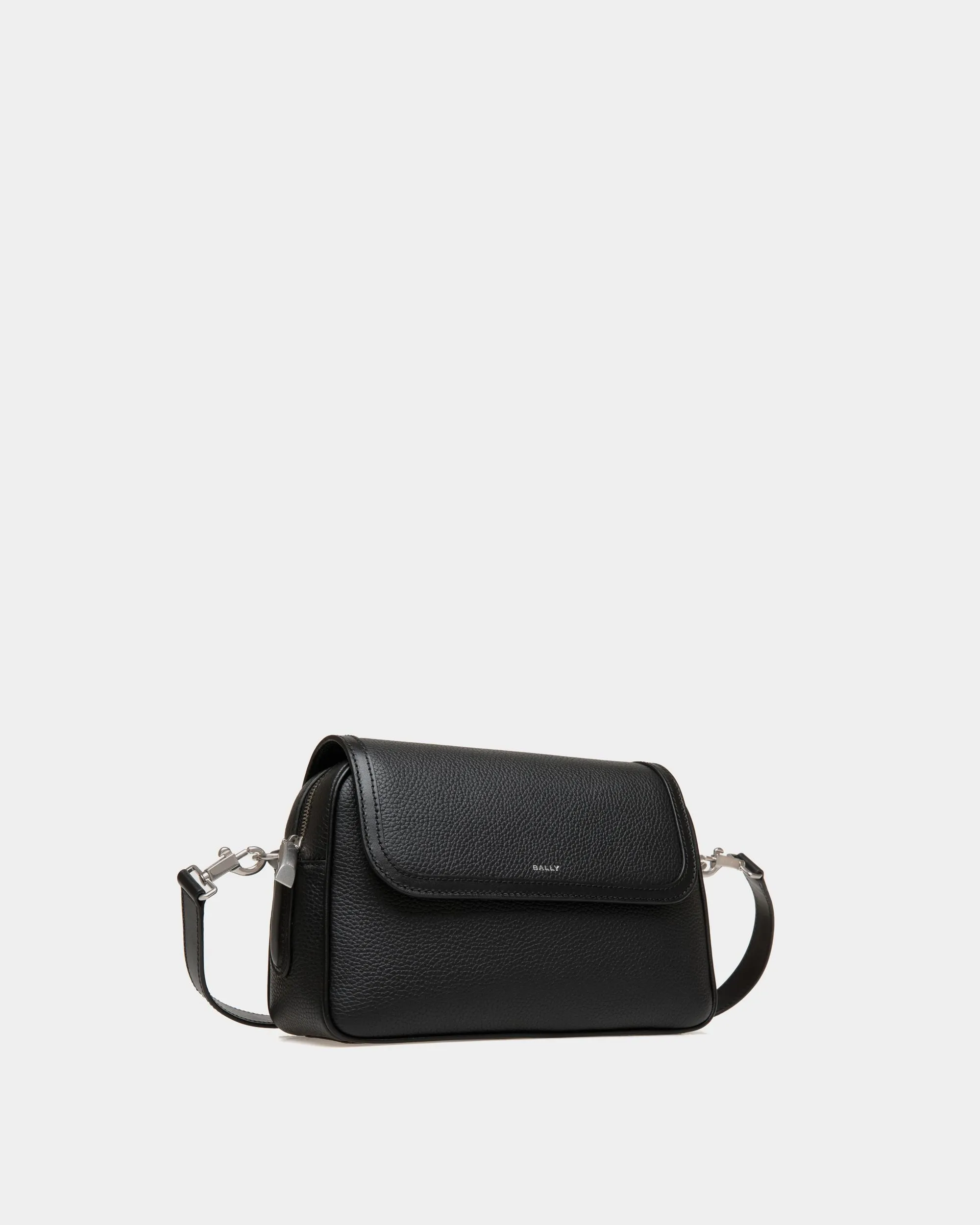 Spin Crossbody Bag in Black Leather 