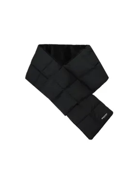 Squared-Pattern Quilting Padding Muffler Black