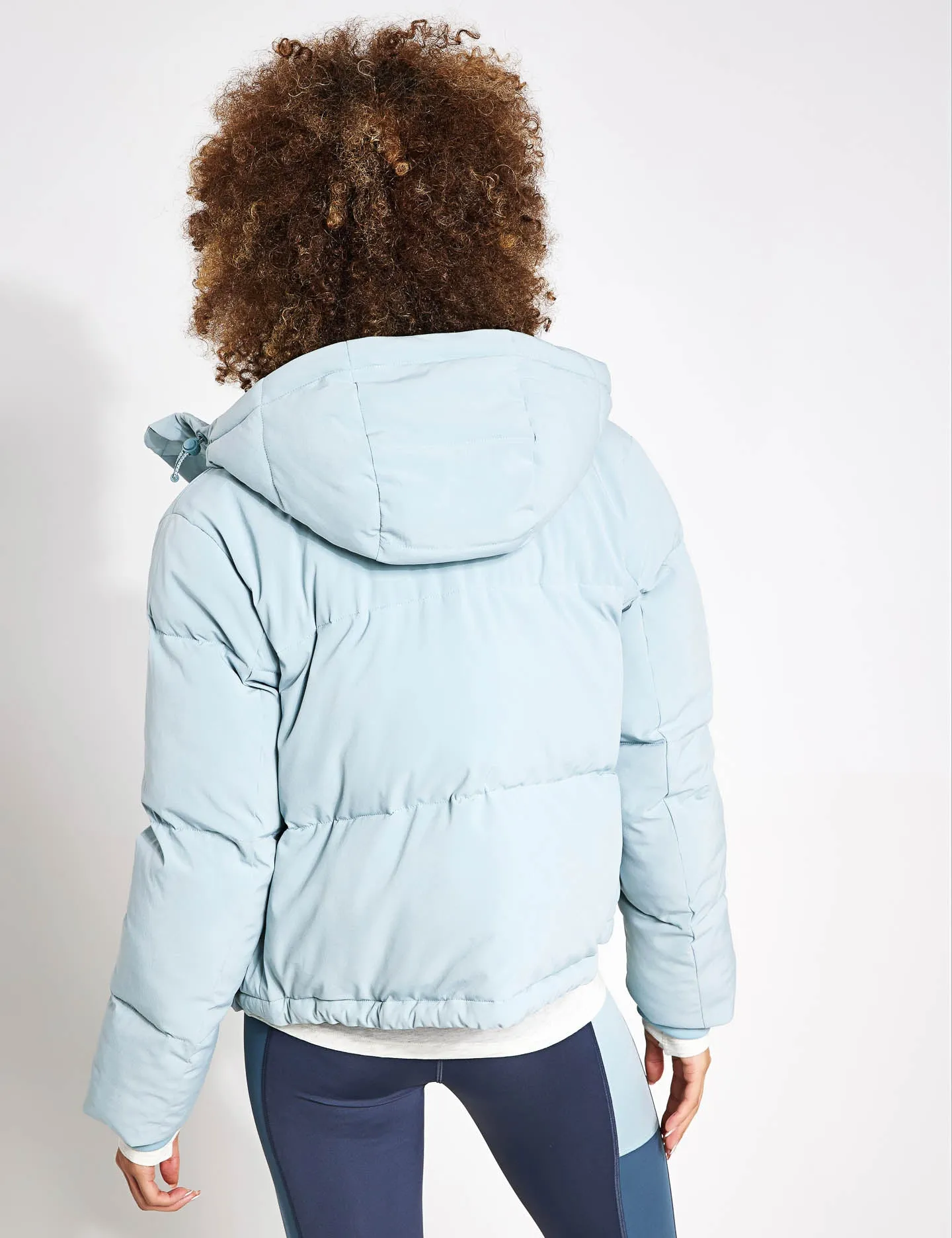 Stormwear Hooded Cropped Puffer - Light Mint