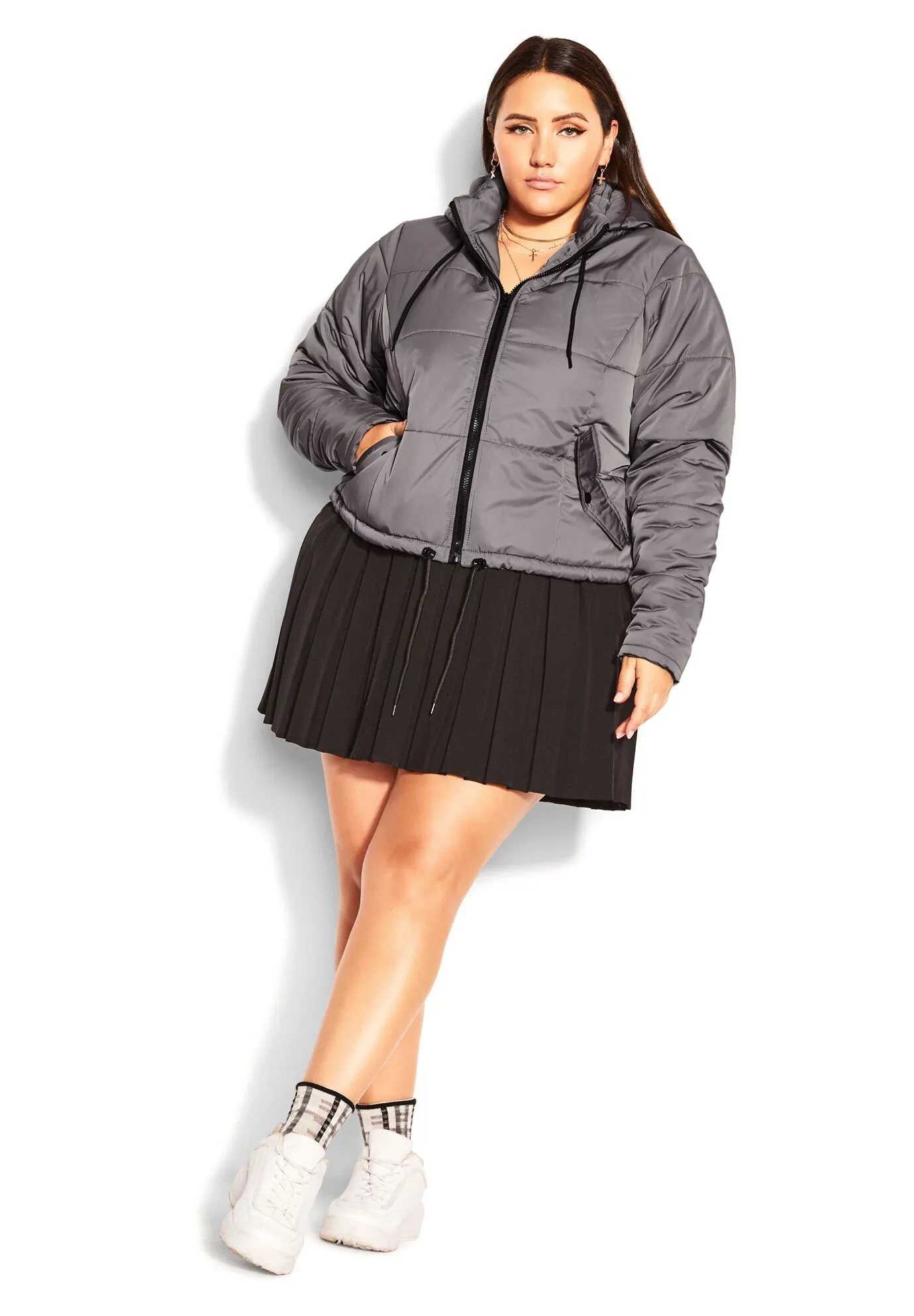 Streetwise Puffer Jacket - platinum