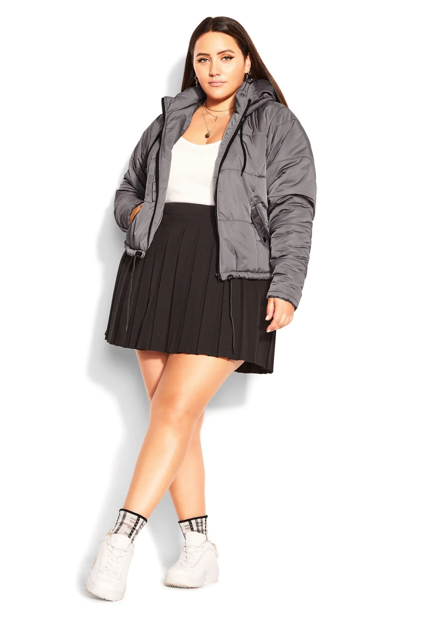 Streetwise Puffer Jacket - platinum