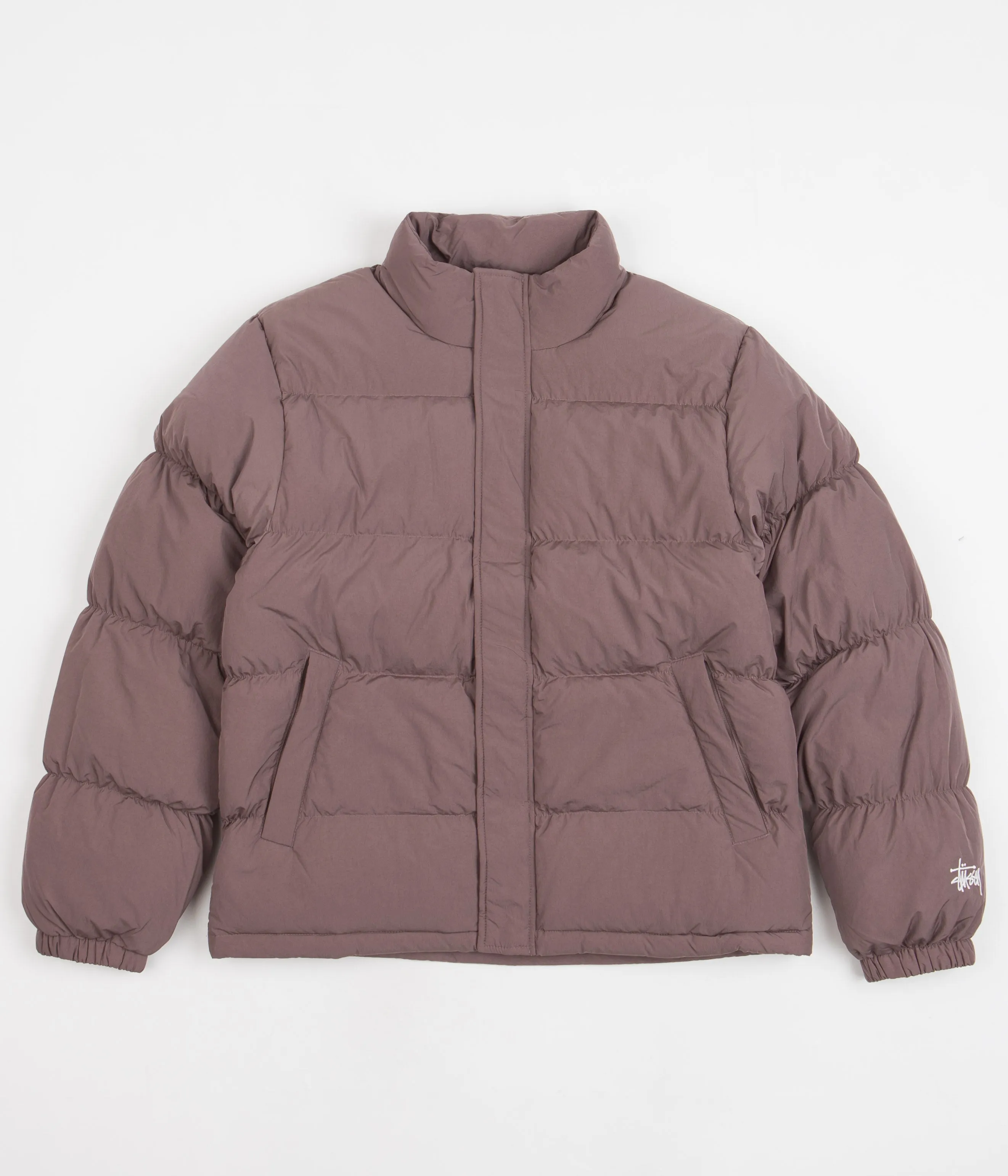 Stussy Ripstop Down Puffer Jacket - Rose