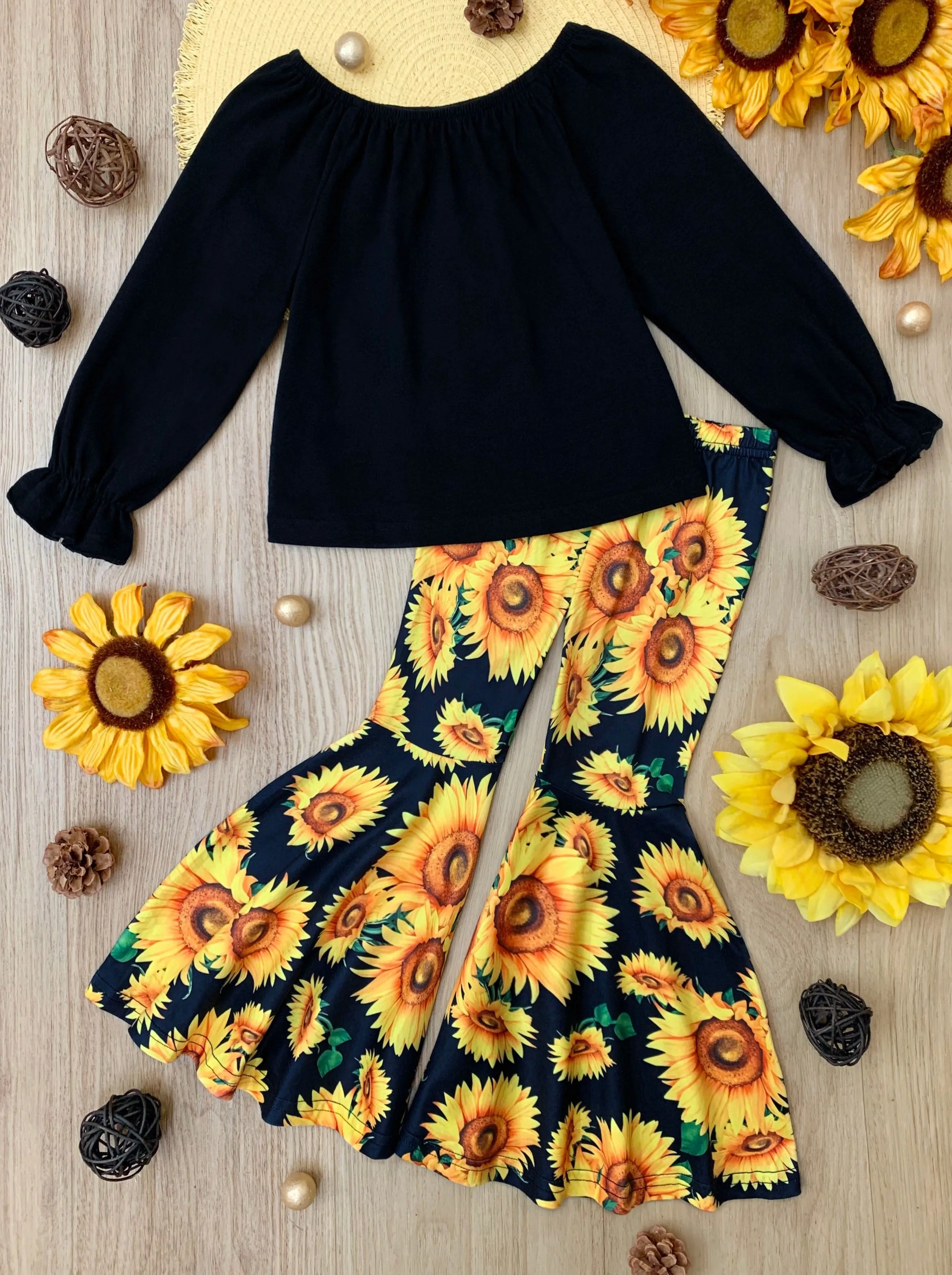 Sunflower Power Bell Bottom Set