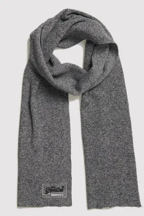 Superdry Orange Label Scarf Basalt Grey Grit