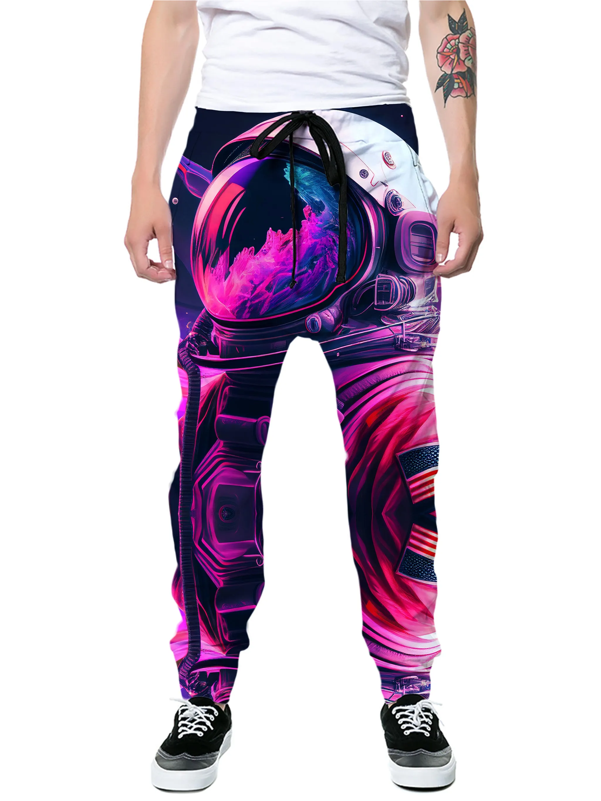 Synthwave Astronaut T-Shirt and Joggers Combo