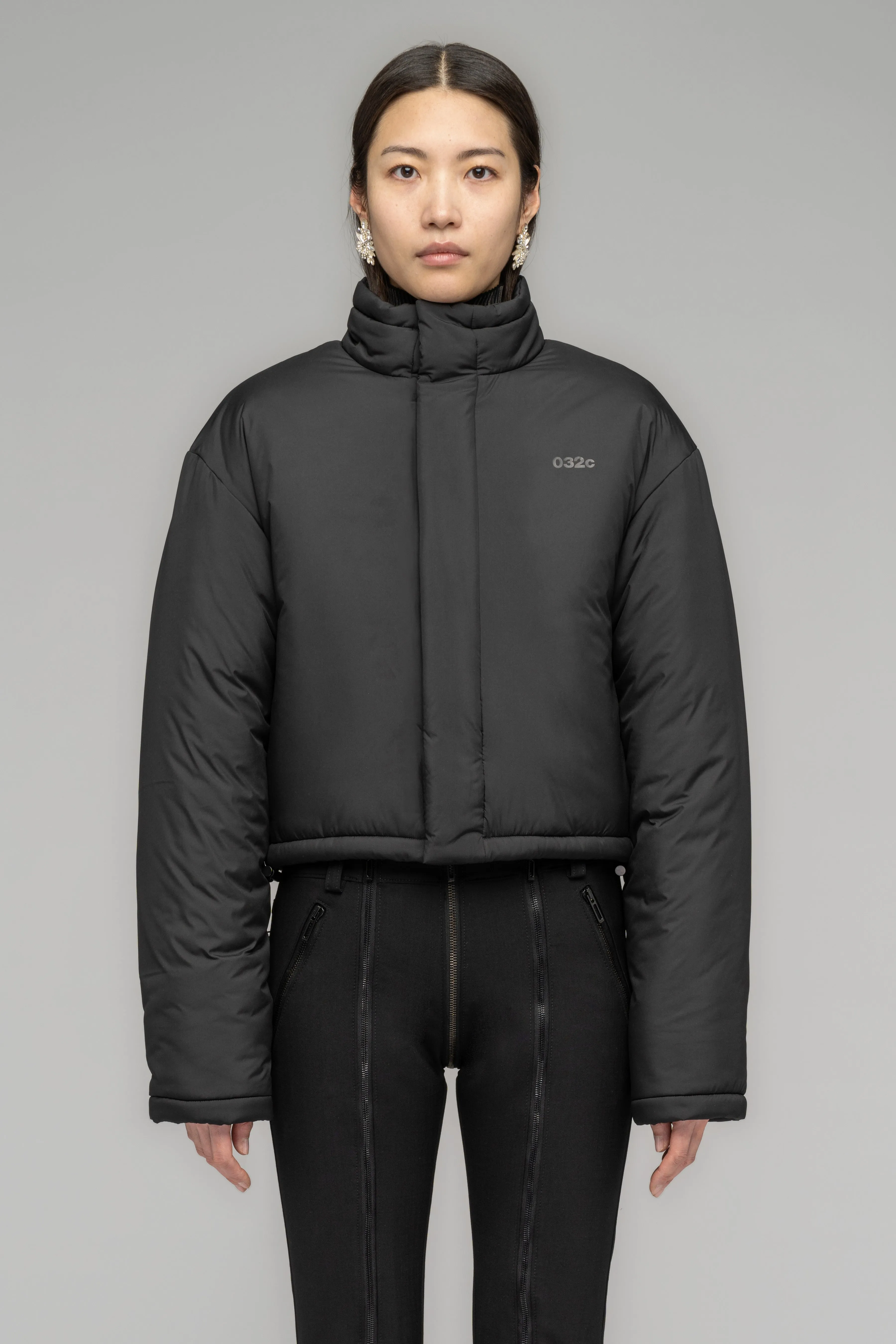 TEAM TAG CROPPED PUFFER JACKET