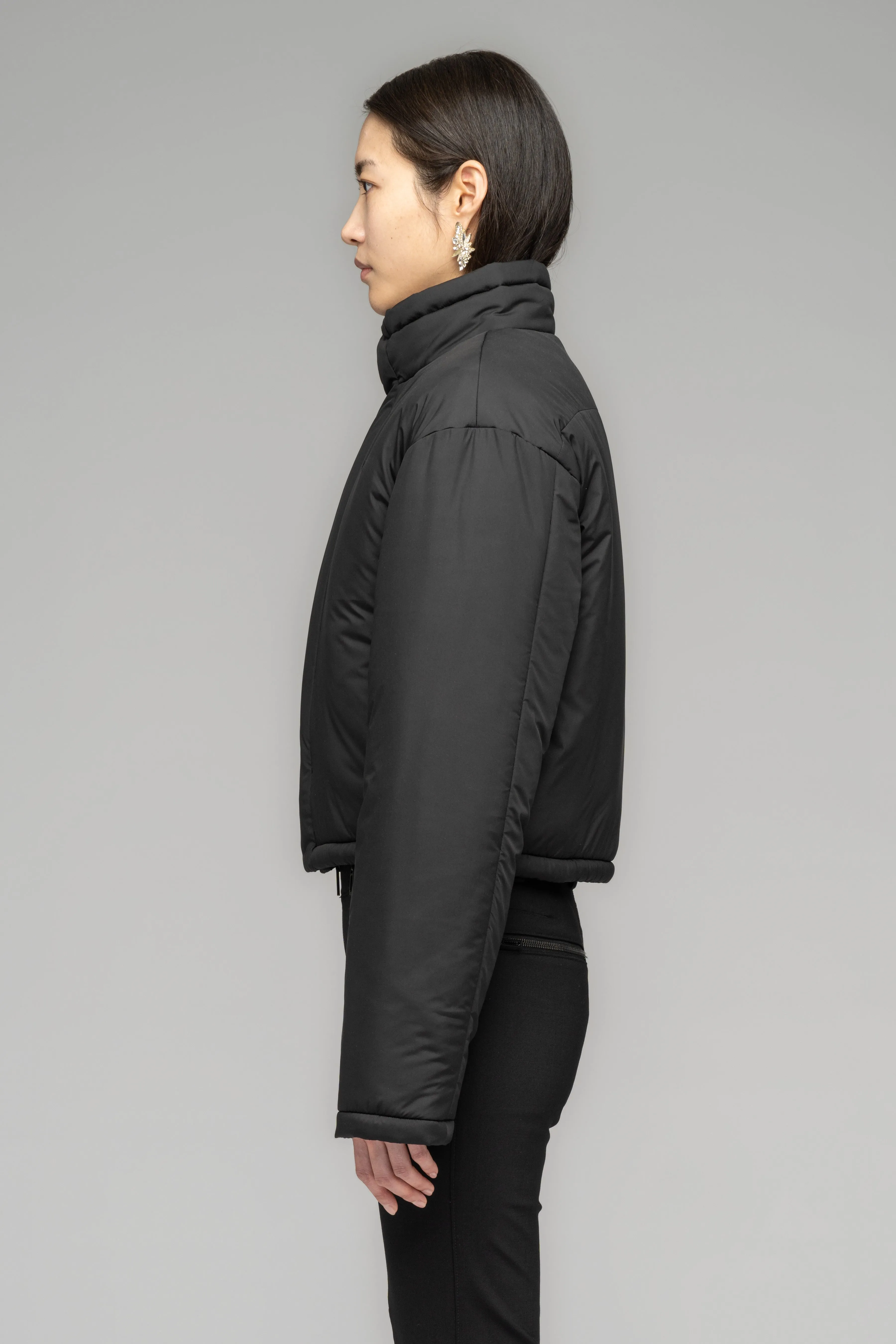 TEAM TAG CROPPED PUFFER JACKET