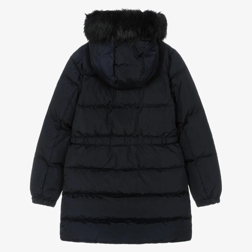 Teen Girls Blue Down Puffer Coat