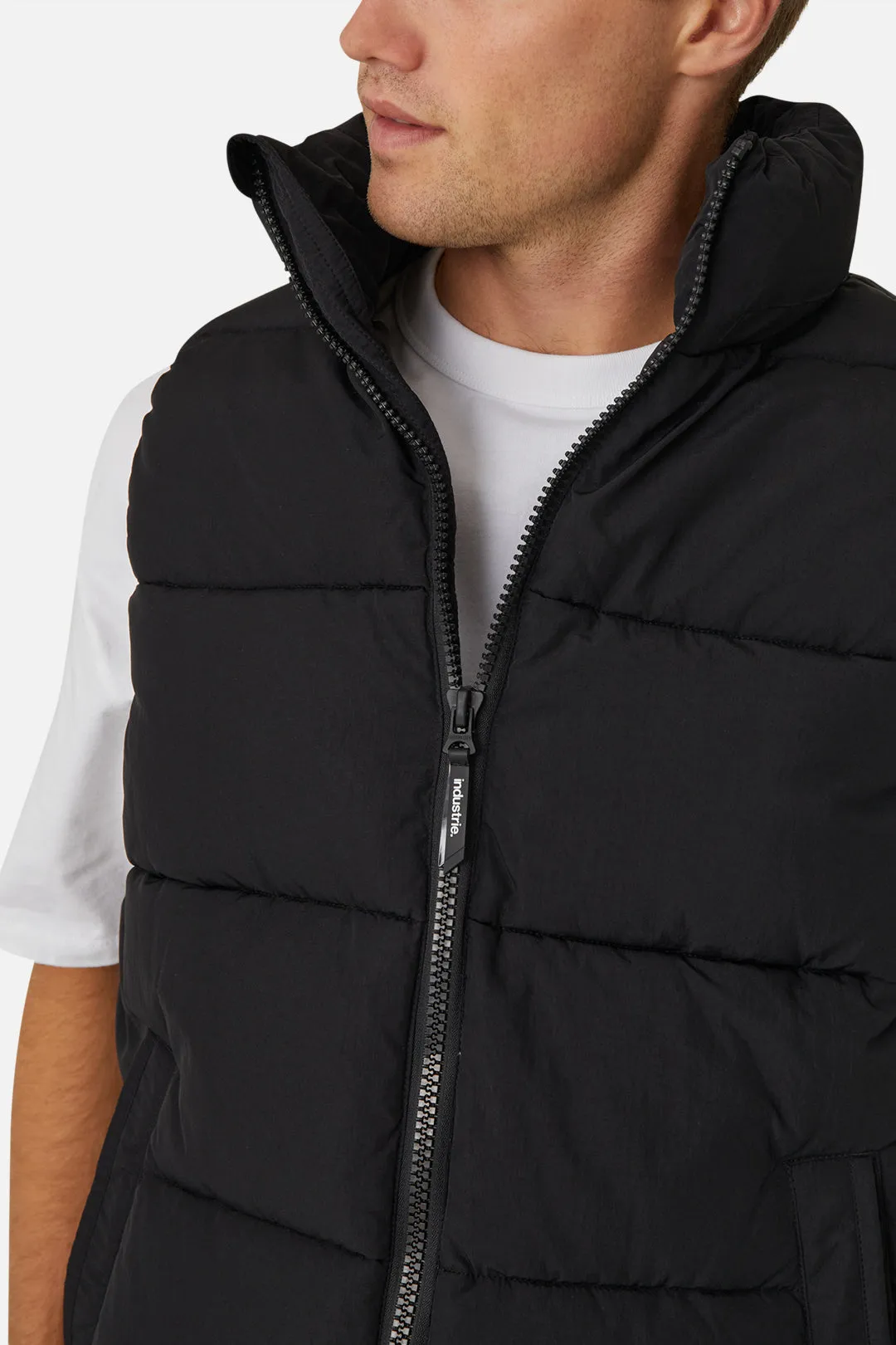 The Hanam Puffer Vest - Black