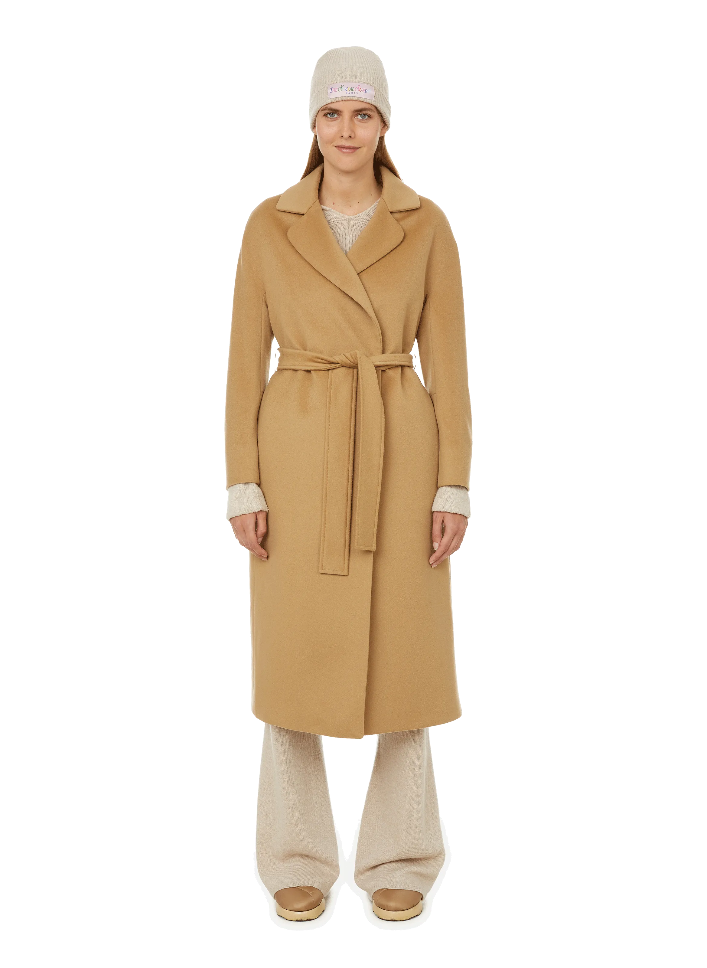 THE SOCIAL SUNDAY  Virgin wool coat - Brown