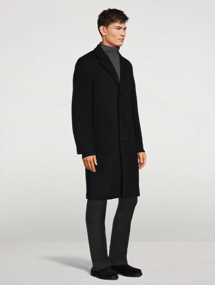 THEORY Suffolk Recycled Wool Melton Coat