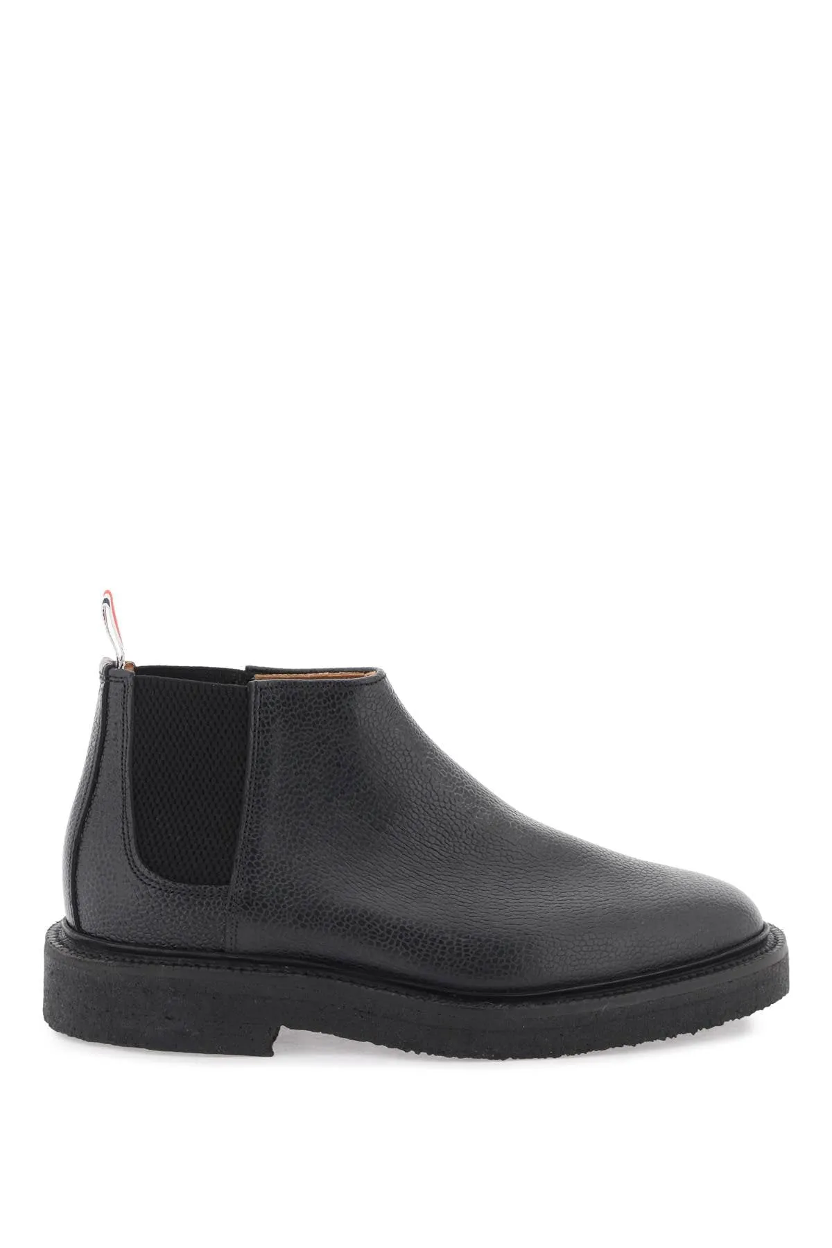 Thom browne mid top chelsea ankle boots MFB224B06257 BLACK