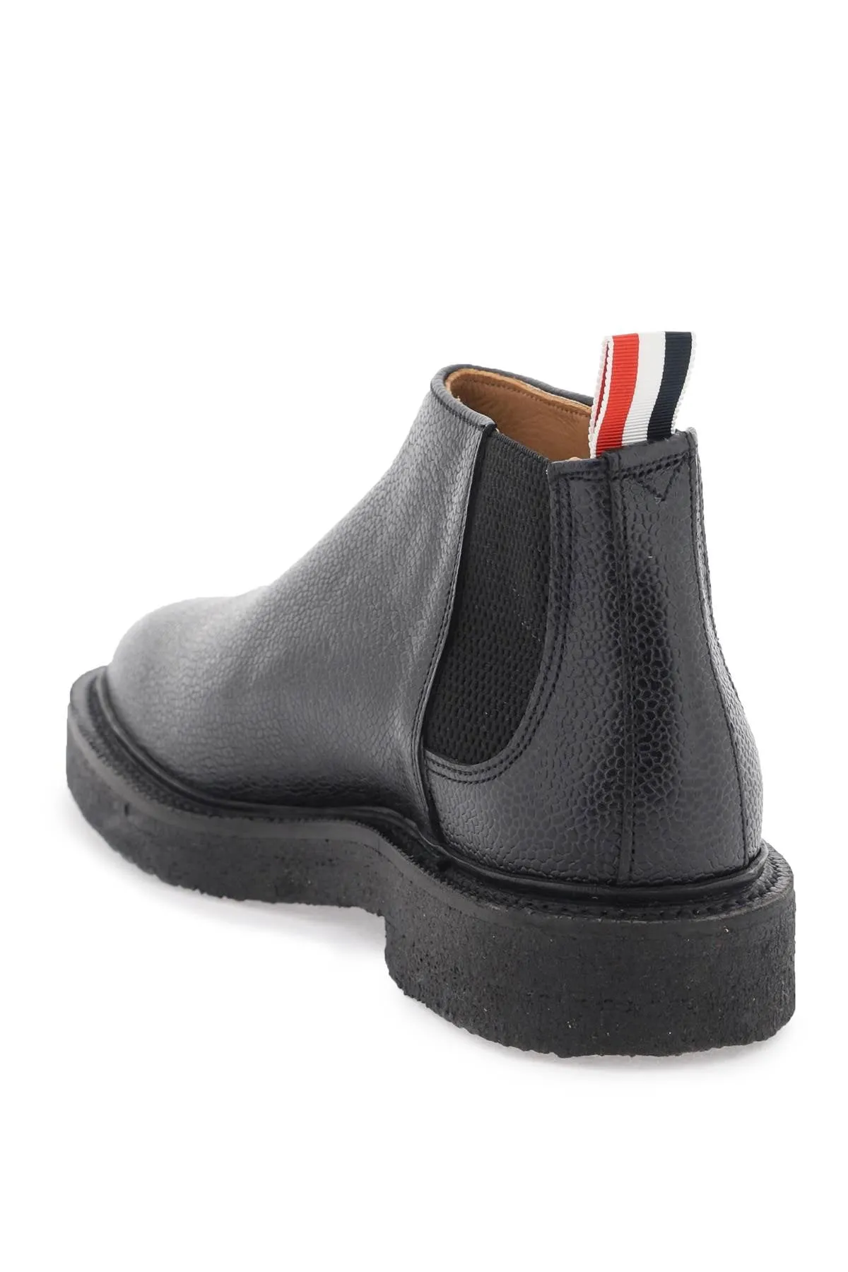 Thom browne mid top chelsea ankle boots MFB224B06257 BLACK