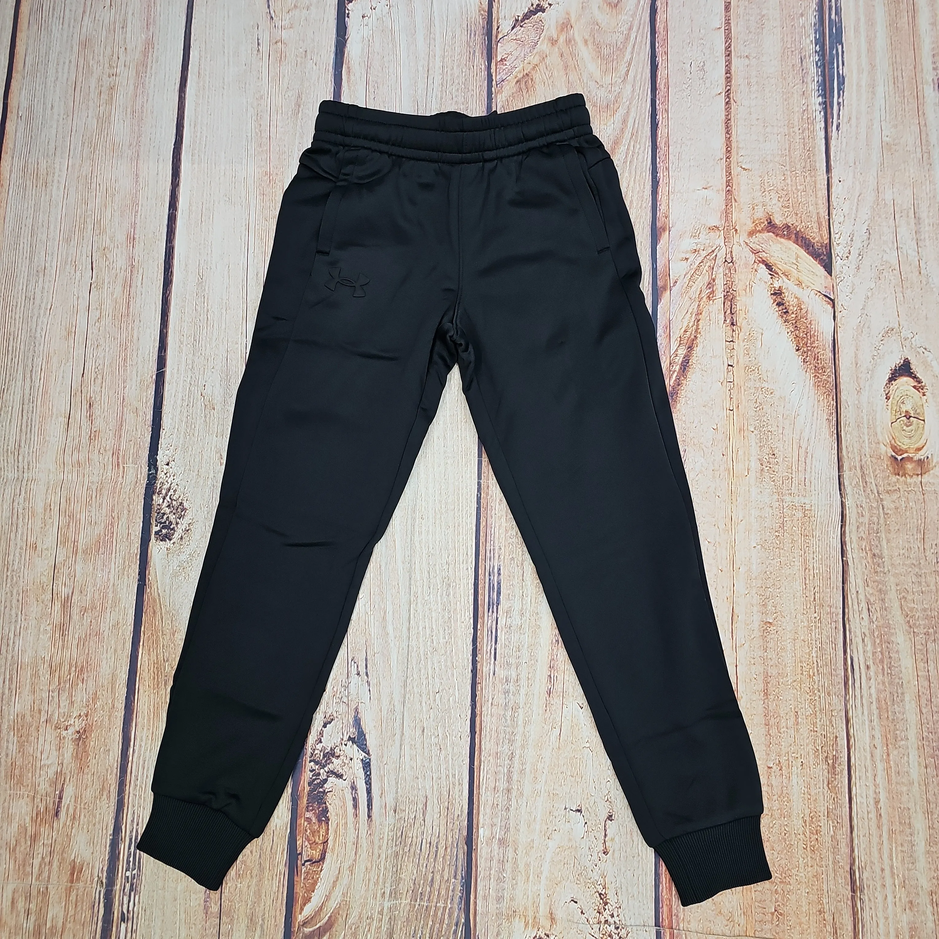 UA BOYS ARMOUR FLEECE JOGGERS BLACK 1373543