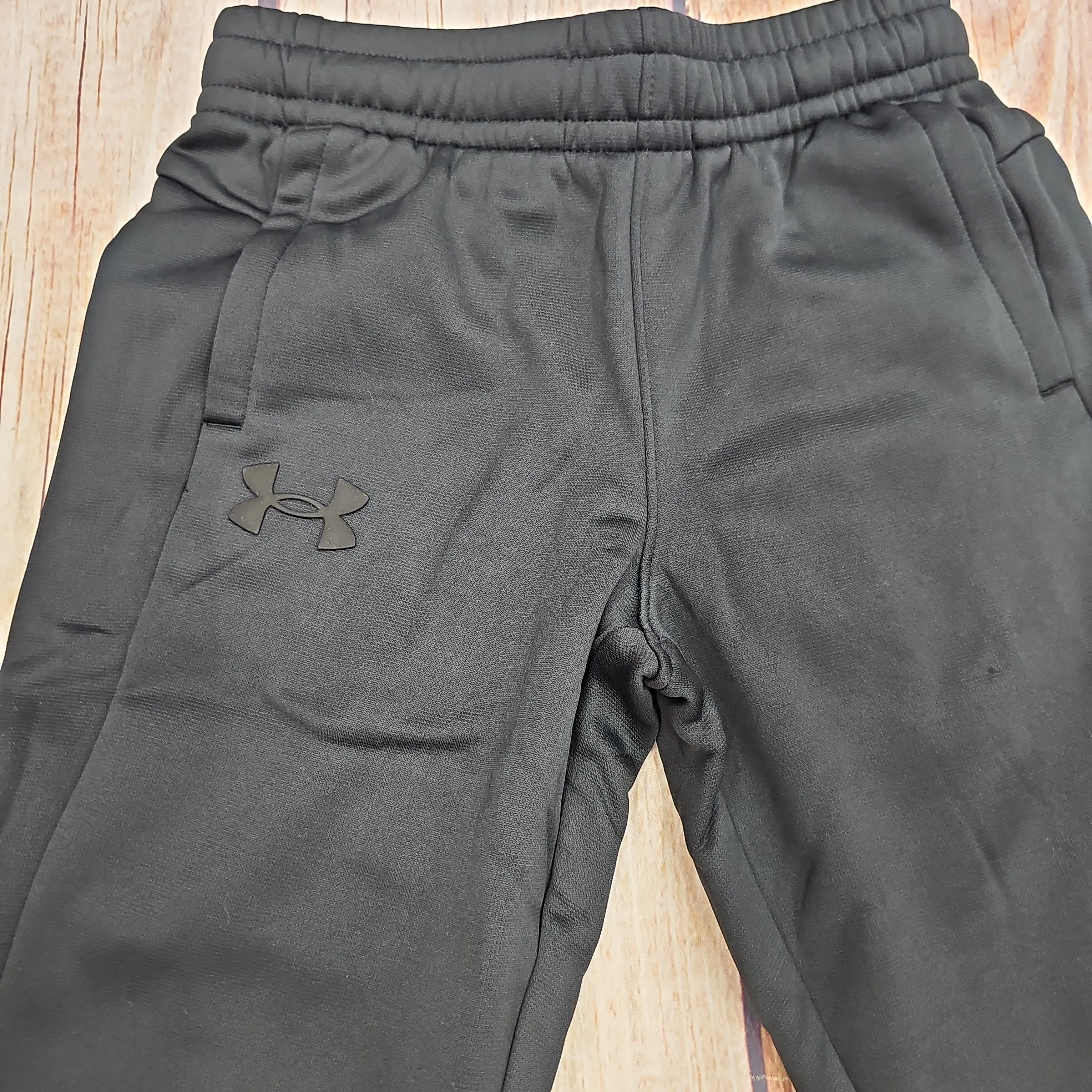 UA BOYS ARMOUR FLEECE JOGGERS BLACK 1373543