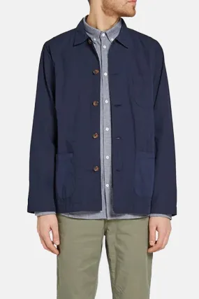 Universal Works Poplin Bakers Overshirt (Navy)