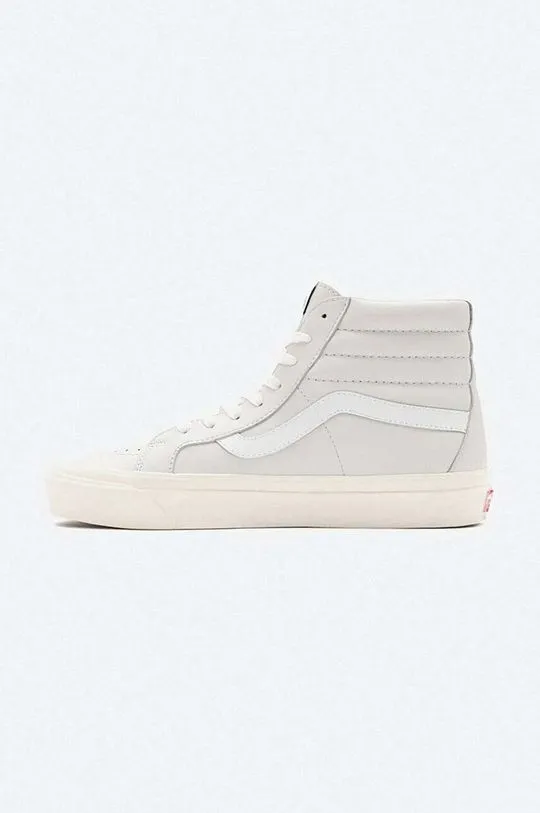 Vans leather sneakers gray color