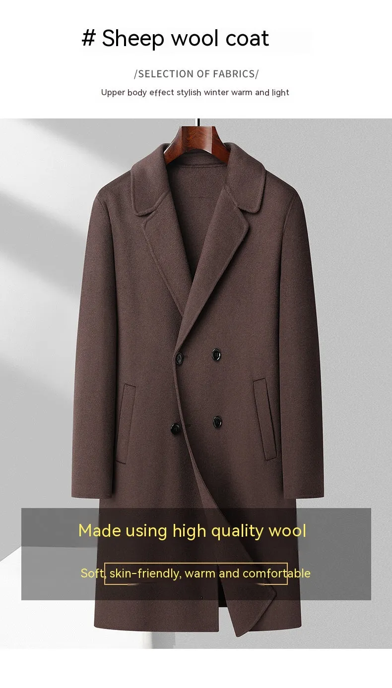 Winter Double-sided Woolen Coat Men's