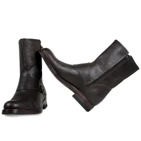 Women's Leather Biker Boots