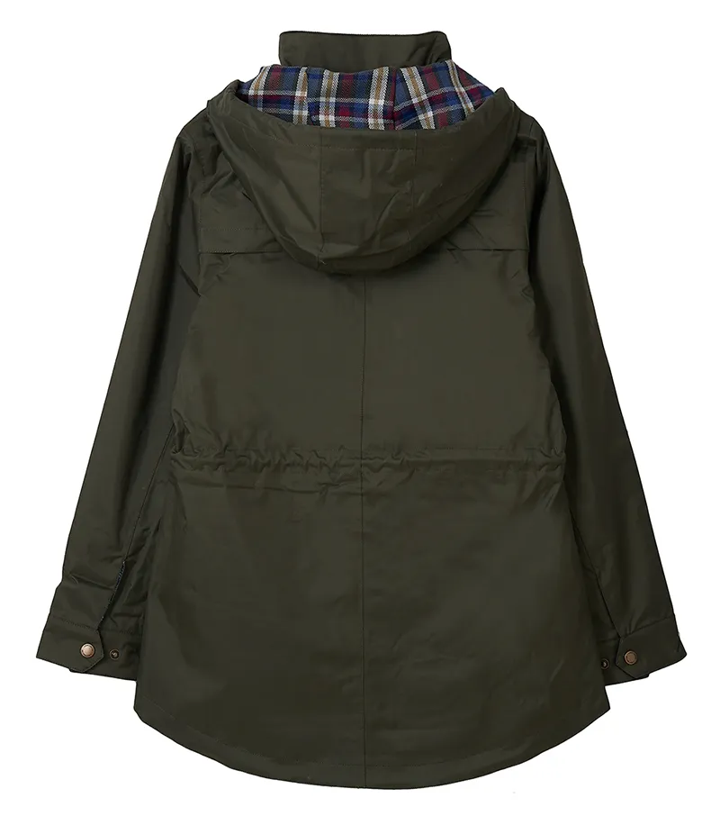 Womens lined waterproof rain coat