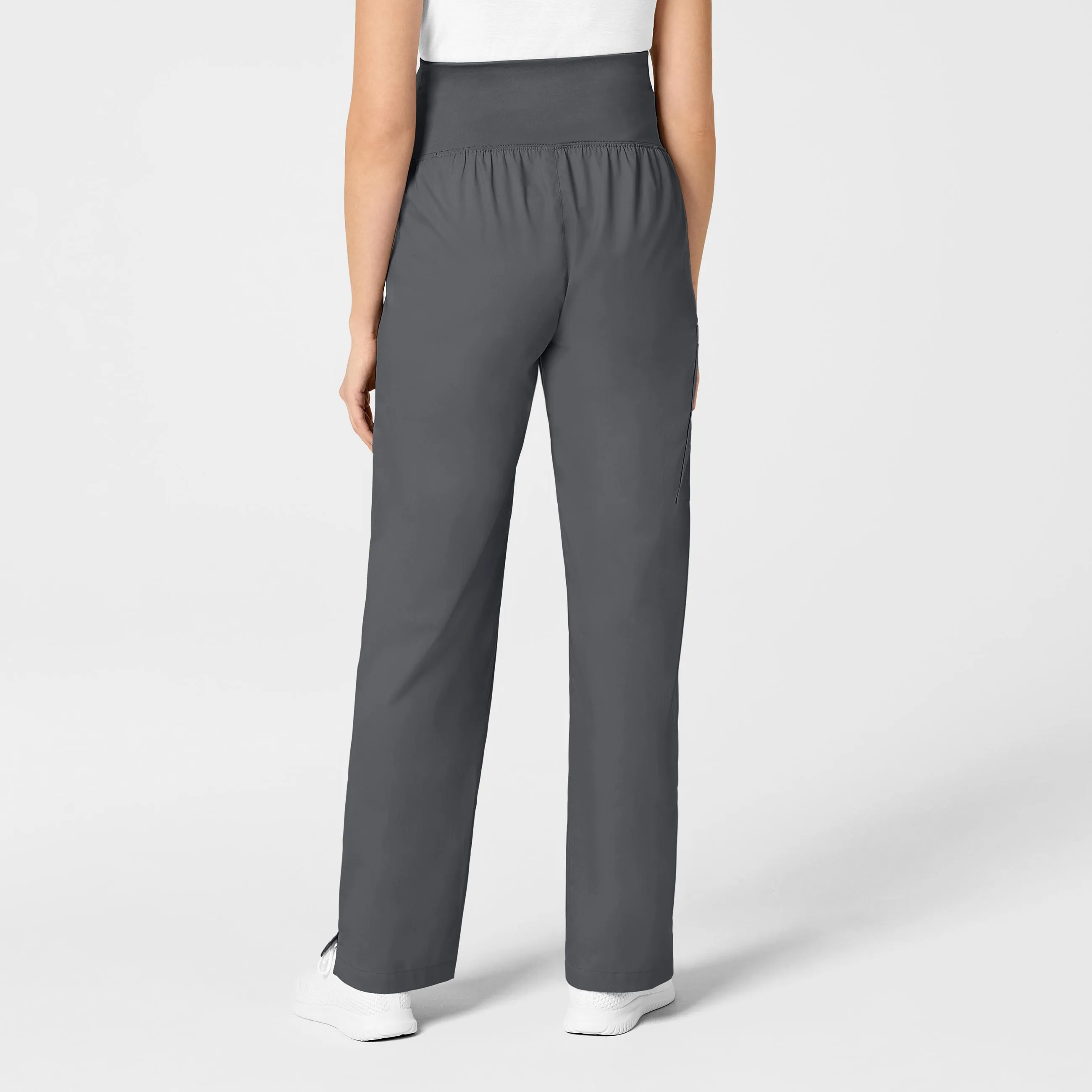 WonderWORK Maternity Cargo Scrub Pant - Pewter