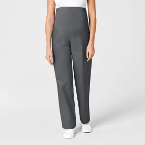 WonderWORK Maternity Cargo Scrub Pant - Pewter