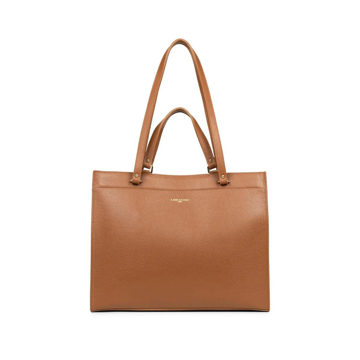 XL Foulonné Double Tote Bag in Leather