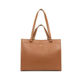 XL Foulonné Double Tote Bag in Leather