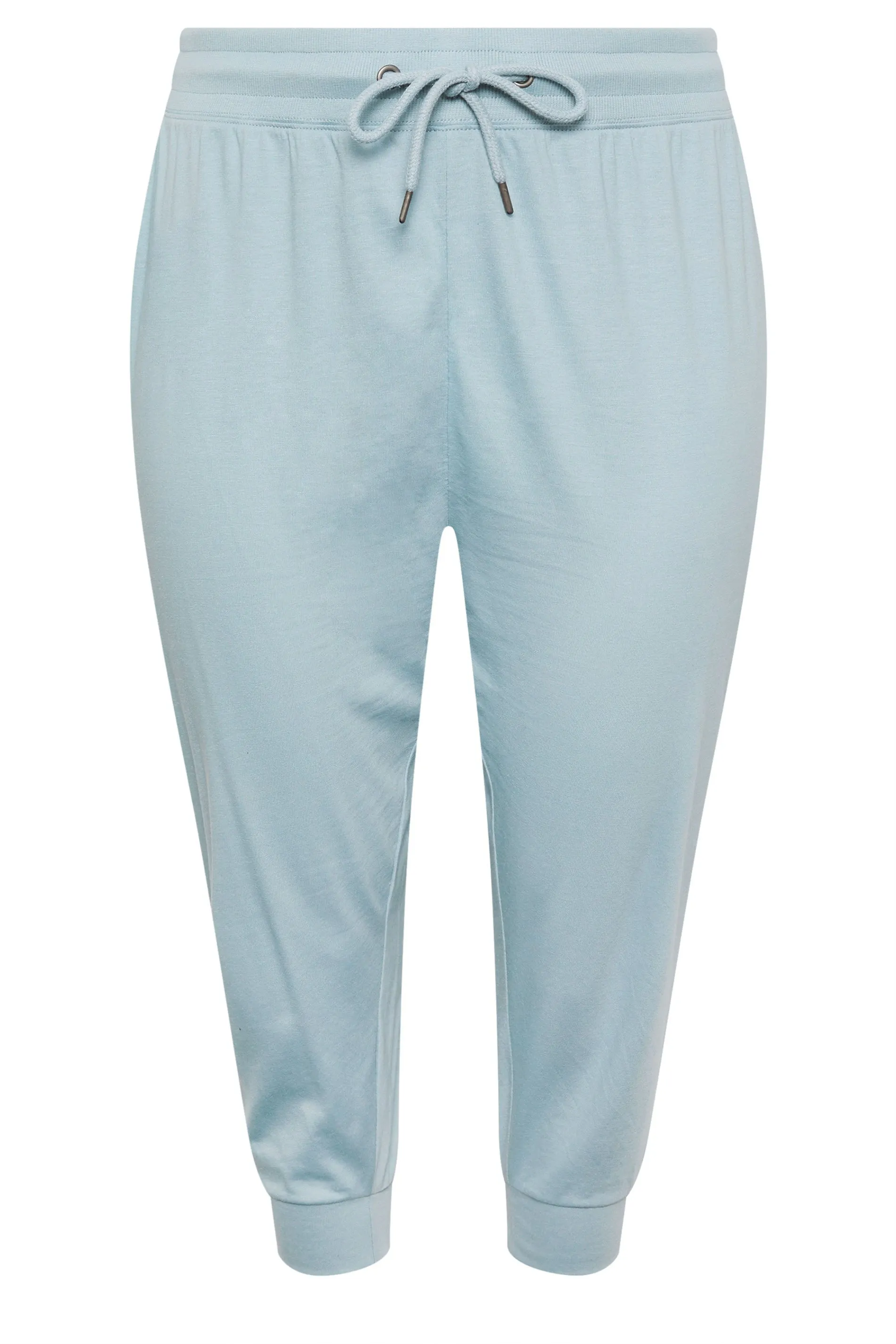 YOURS Curve Pastel Blue Cropped Joggers