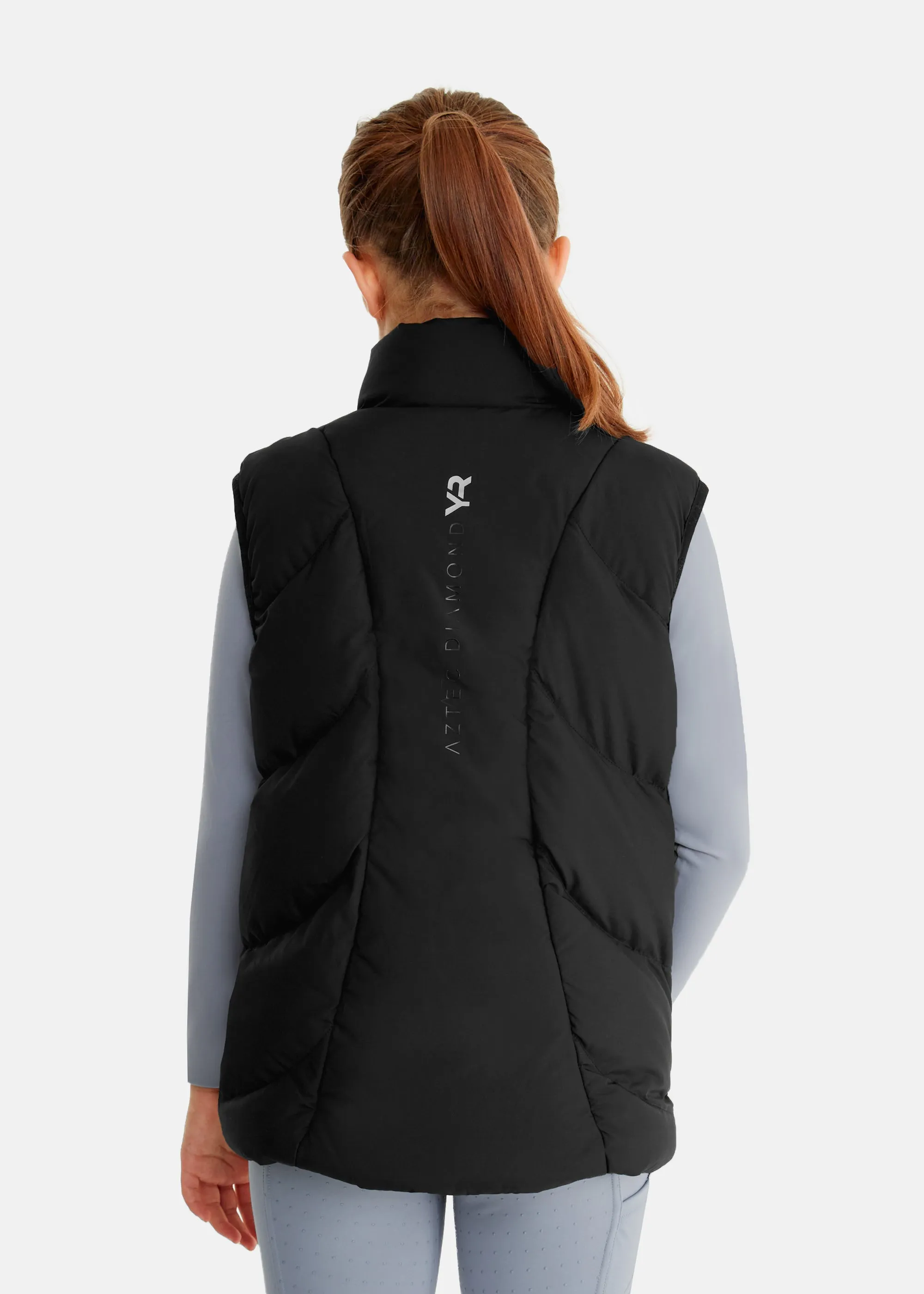 YR Black Puffer Gilet